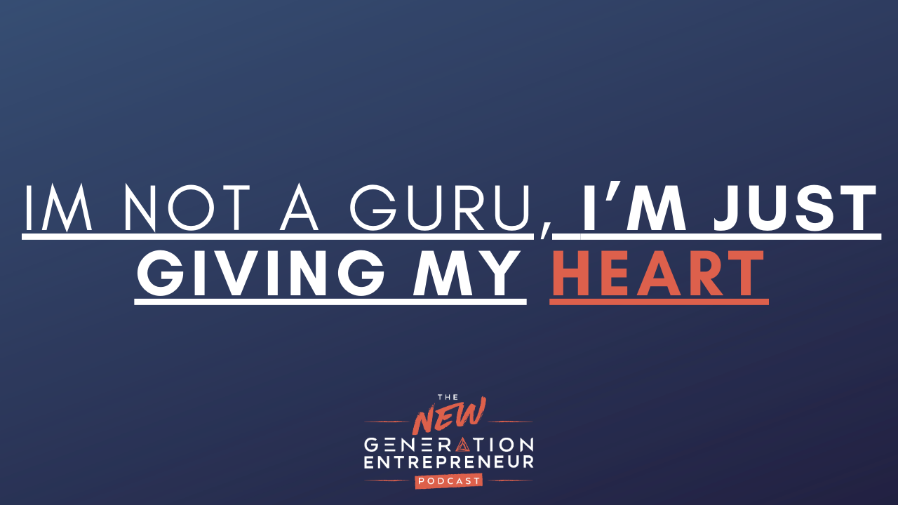 Im not a guru, I’m just giving my heart