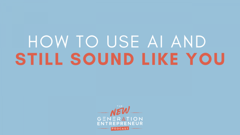 How to use AI and still sound like YOU