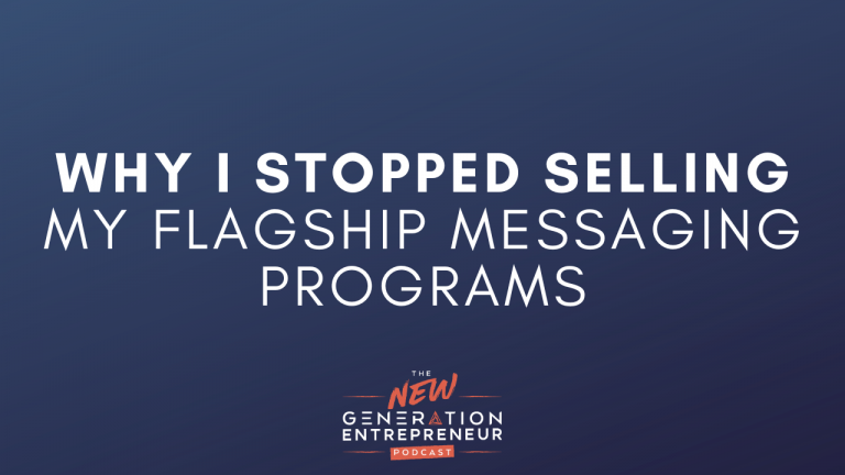 Why I stopped selling my flagship messaging programs